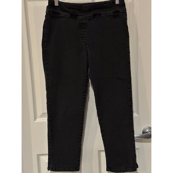 Blue Illusion Black Jeggings Size L - Picture 3 of 3